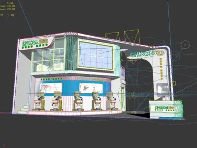Booth - Area - 12X6-3DMAX2009-014 3D model