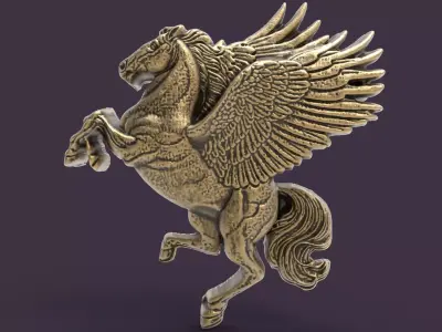horse cnc baserelife 3D print model