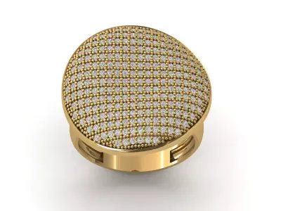 STL 3DM Print Ready Women Diamond Ring Lightweight Printable  3D print model 101