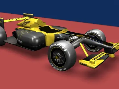 Low poly Game ready cars toy police car Low-poly 3D model