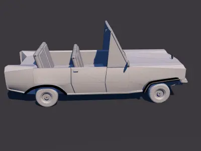 Low Poly Car  Model TE-013 Low-poly 3D model