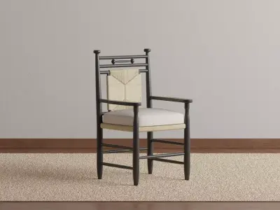 Claire Woven Chair 3D model