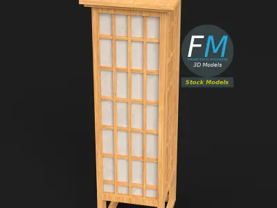 Shoji lamp 2 3D model