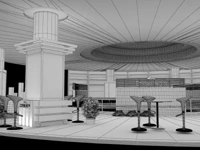 Booth Exhibition Stand a372 3D model
