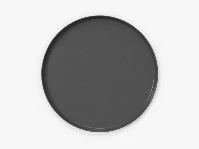 Stylish Plate L Low-poly 3D model
