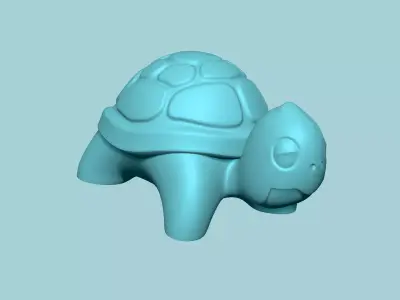 Cute Turtle Miniature - STL Printable 3D print model