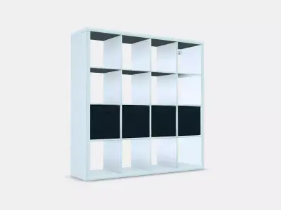 KALLAX Shelving unit with 4 inserts 23 3D model