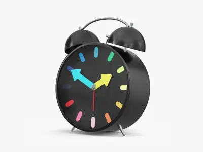 Alarm Clock PBR Low-poly 3D model
