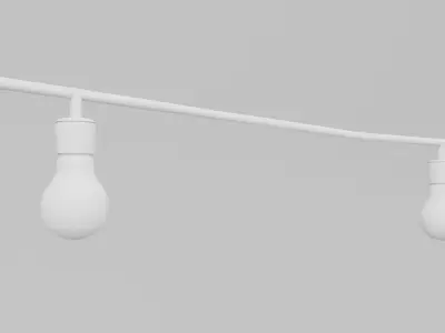 String lights 3D model