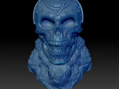 Celtic Skull I   3D Print Model  3D print model