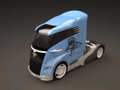 Truck  MAN Concept S 2010 Low-poly 3D model
