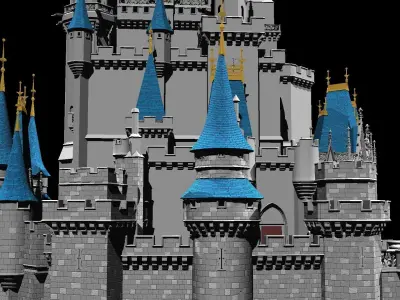 Cinderella Castle 3D model