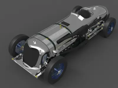 Napier Railton 3D model