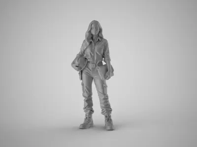Civil Engineer Woman 3D print model