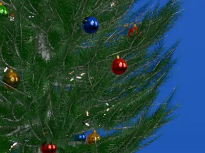 Christmas tree Low-poly 3D model