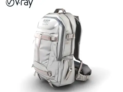 Outdoor Adventure Backpack Model Pack Low-poly 3D model