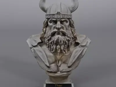 Bust god thor 3D model