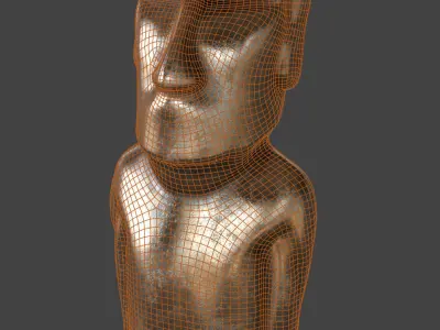 Easter Island Statue decoration statuette  3D model