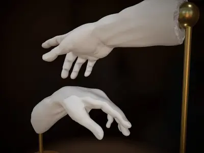 The Creation of Adam 3D print 3D print model