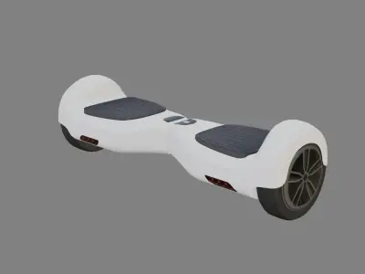 Electric Unicycle Scooter - SCOOTER ELECTRICO - low poly  Low-poly 3D model