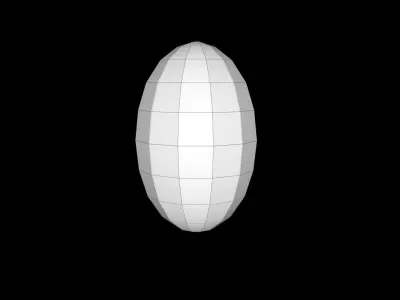 Rugby Ball Low-poly 3D model