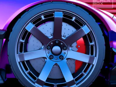 ROMA Wheel Set front and rear for diecast 3D print model