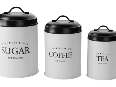 Kitchen Canister Set 10 - Storage - Baie Maison 3D model