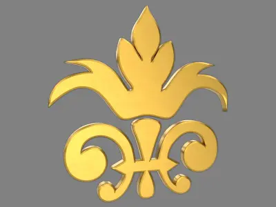 Carved Decor 3D model 12