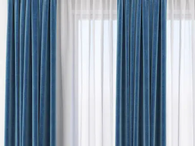 Set 85 Curtains 3D model