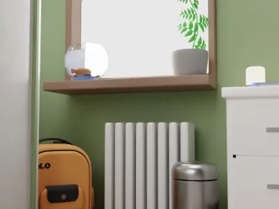 Cozy room 3D model purchase