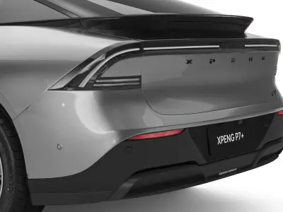 2025 Xpeng P7 Plus  With Interior  3D model