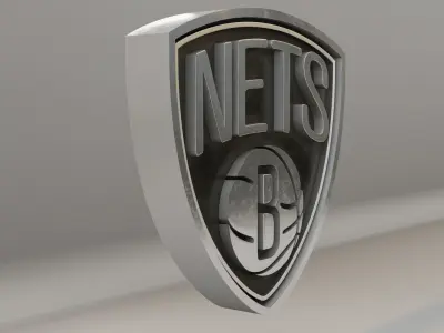 NBA Brooklyn Nets Logo 3D model