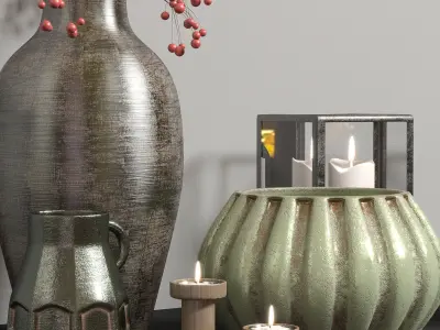 old decorative set 3D model