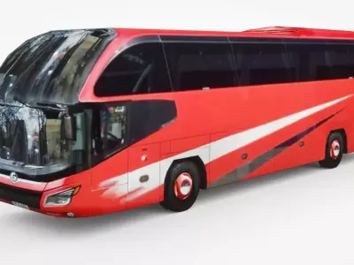 Bus V3 Low-poly 3D model