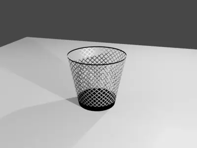 Trash Can - Cesto de Lixo Low-poly 3D model