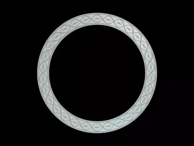 Round Wave Frame 3D print model