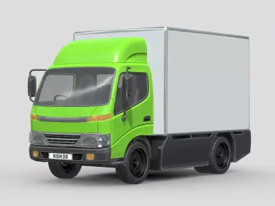 Hino 300 Truck Low-poly 3D model