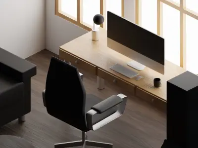 Room 1 living Free low-poly 3D model