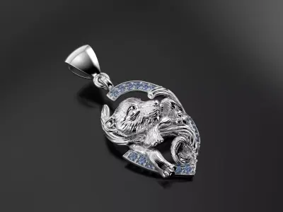 Magerit pendant 3D print model