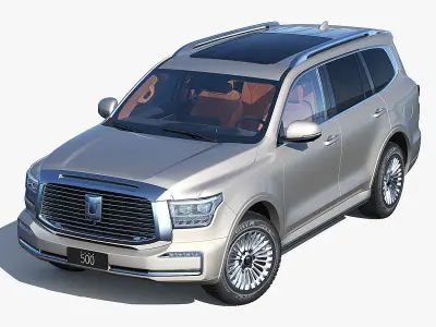 2024 Great Wall Motor Tank500 with interior 3D model