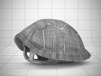 Turtle brown shell Mock-up 3d Model 3D model