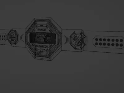 UFC Championship belt 3D print model 3D print model