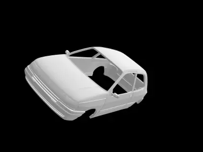 Renault clio 3doors 3D print model