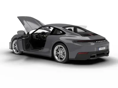 Porsche 911 Carrera 2025 3d model HQ 3D model