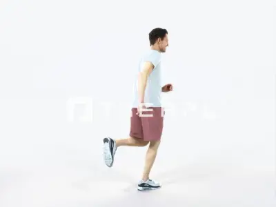 Virtue 02G Running Jogging Football Sports Man Low-poly 3D model