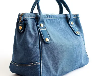 Elegant Leather Handbag D Model Pack Low-poly 3D model