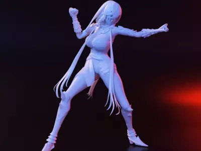 Anime Lila 3D print model
