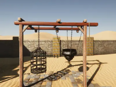 Medieval Props 2 Low-poly 3D model