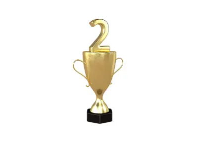 Trophy v5 001 Low-poly 3D model