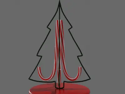 Christmas table decoration 3D model